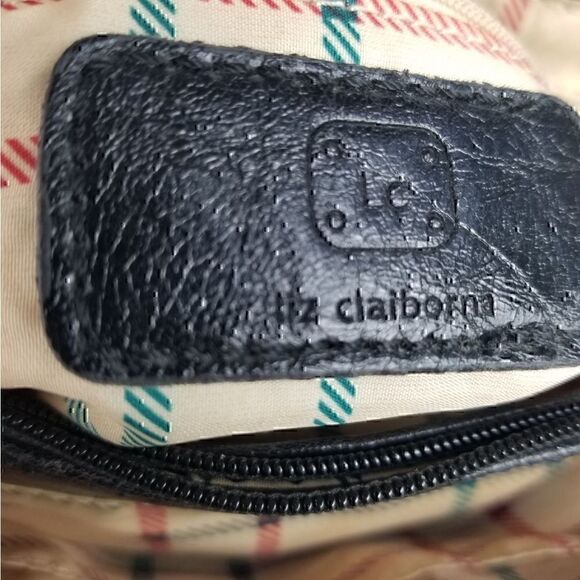 Liz Claiborne Black Signature Logo Mini Satchel Bag - Picture 12 of 13